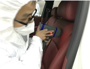 手持式光譜儀測試汽車座位靠（kào）背（bèi）