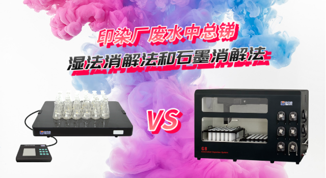 濕法（fǎ）消解法和石墨消解法對比測定印染廠廢水中總銻（tī）含量