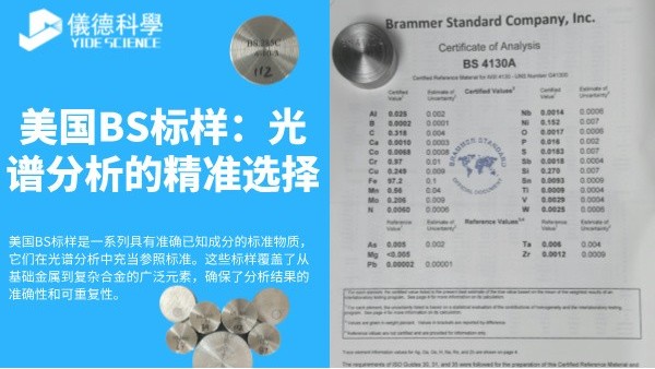 美國BS標樣：光譜分析的（de）精準選擇（zé）